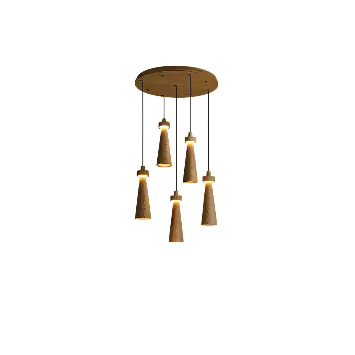 Tesno Minimalistische hanglamp van walnoothout