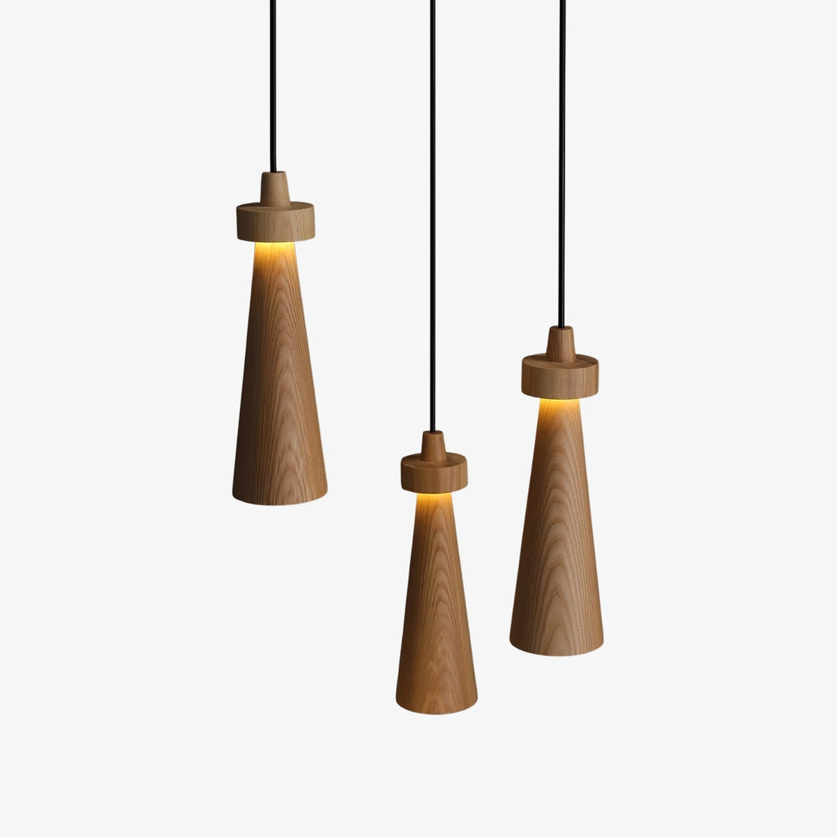 Tesno Minimalistische hanglamp van walnoothout