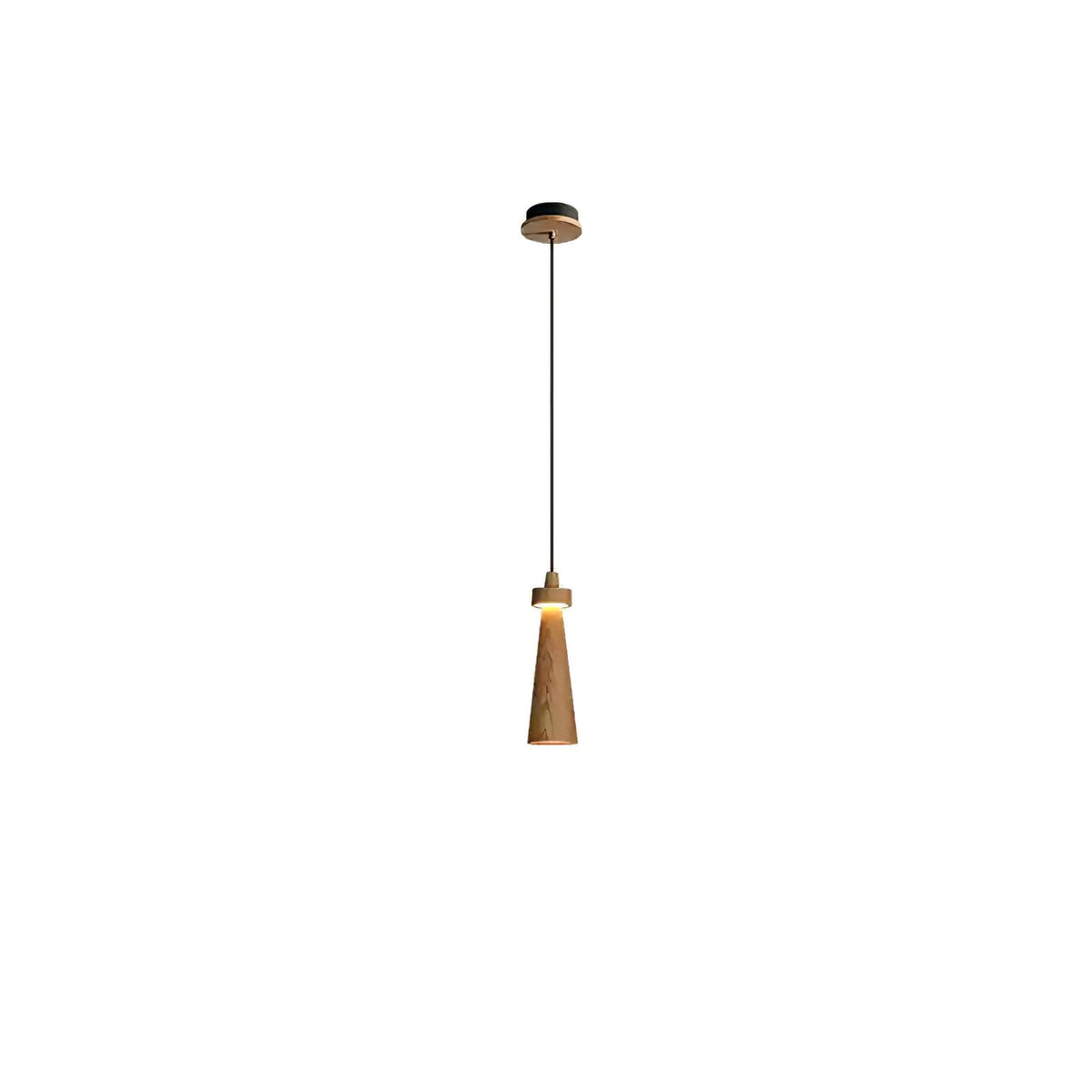 Tesno Minimalistische hanglamp van walnoothout