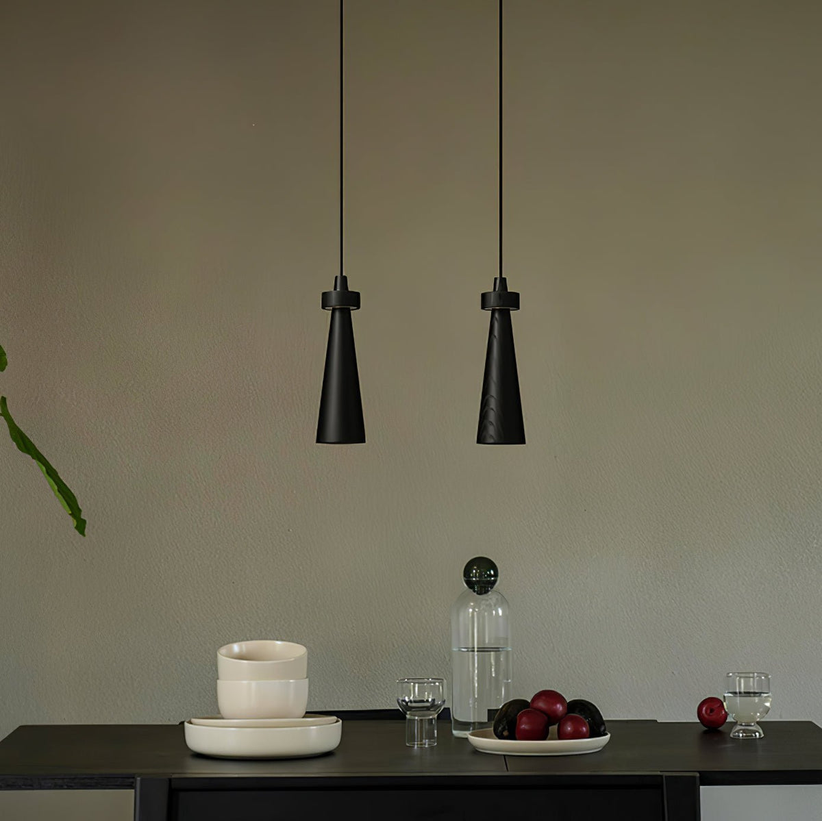 Tesno Minimalistische hanglamp van walnoothout