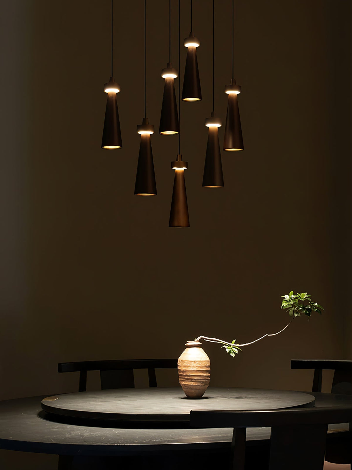 Tesno Minimalistische hanglamp van walnoothout