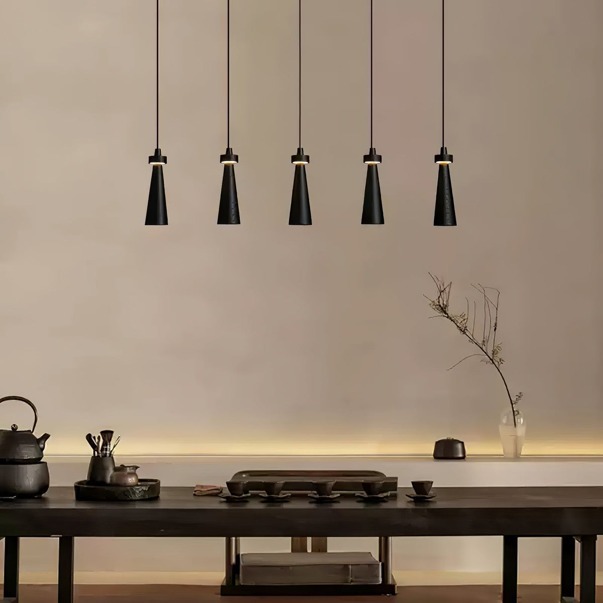 Tesno Minimalistische hanglamp van walnoothout