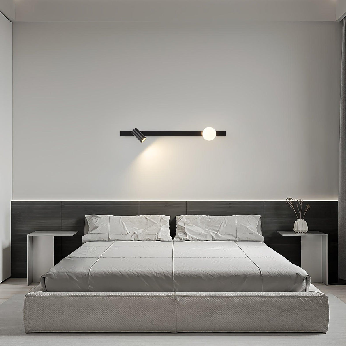 Aloz wandlamp van messing glas minimalistisch
