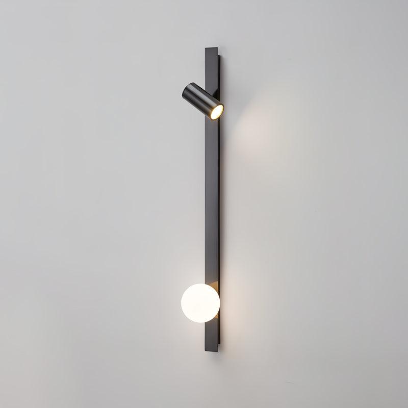 Aloz wandlamp van messing glas minimalistisch