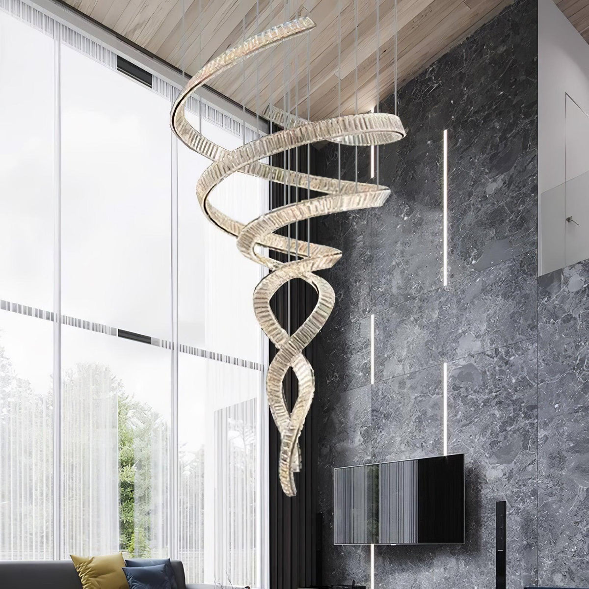 Cotalan Fluid goudkleurige afwerking hanglamp