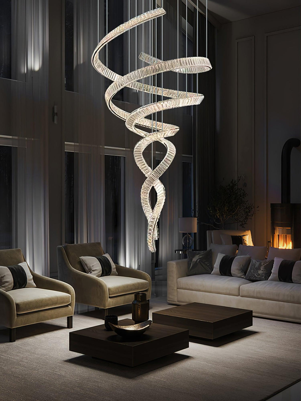 Cotalan Fluid goudkleurige afwerking hanglamp