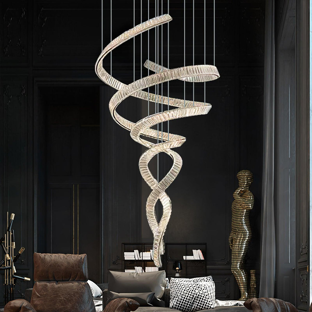 Cotalan Fluid goudkleurige afwerking hanglamp