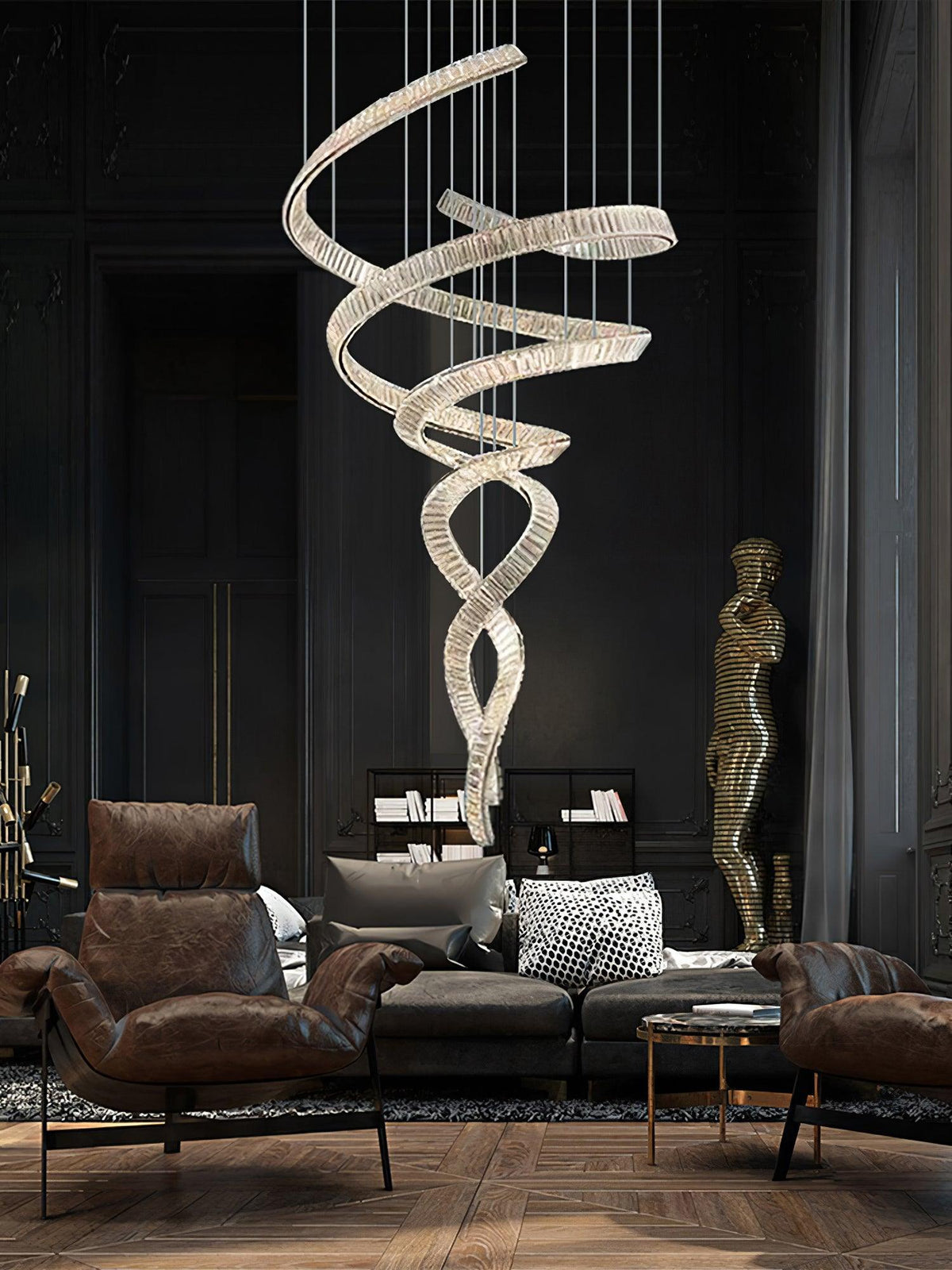 Cotalan Fluid goudkleurige afwerking hanglamp