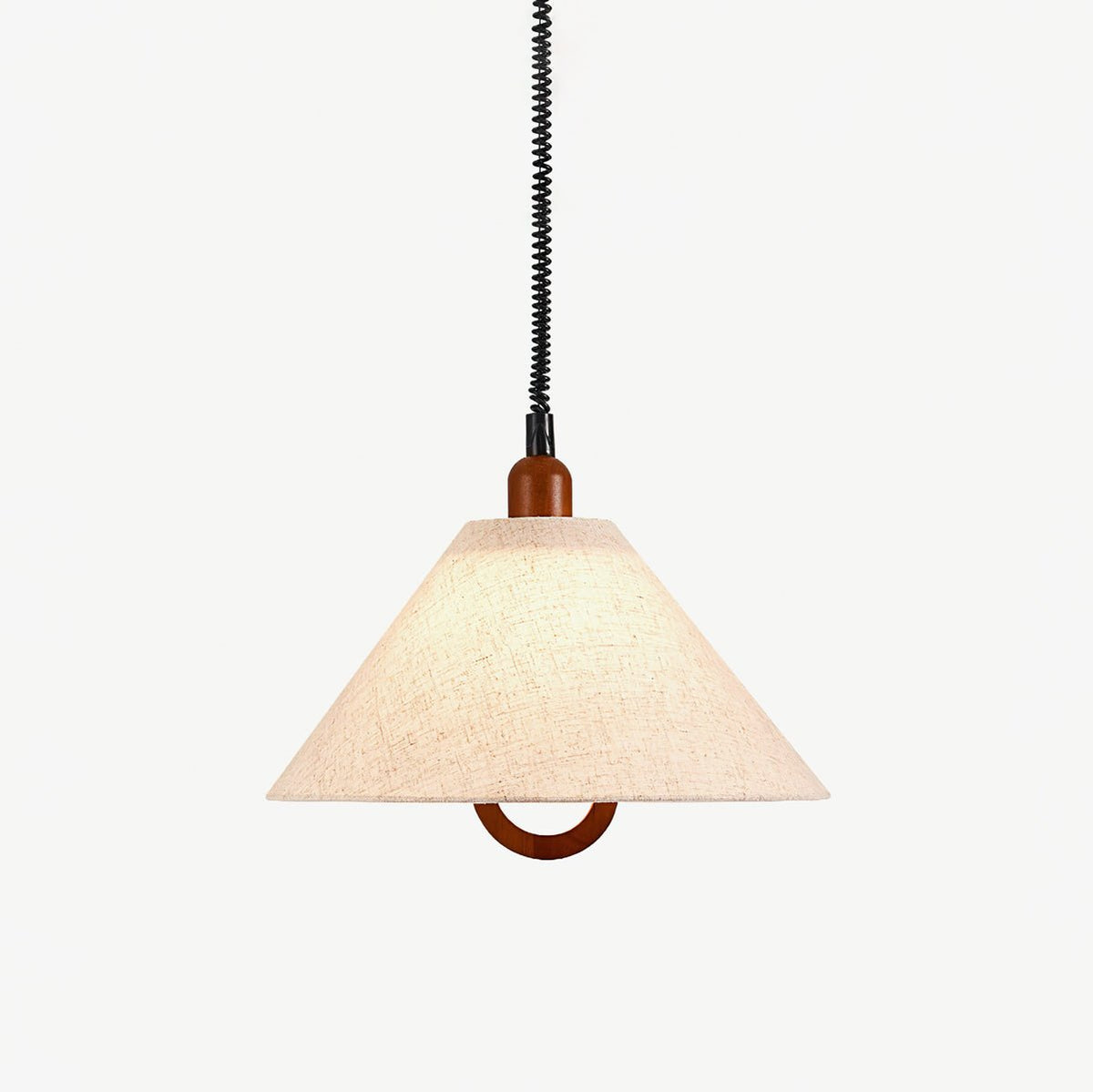 Alcaria Premium Noordse kunst stoffen hout hanglamp