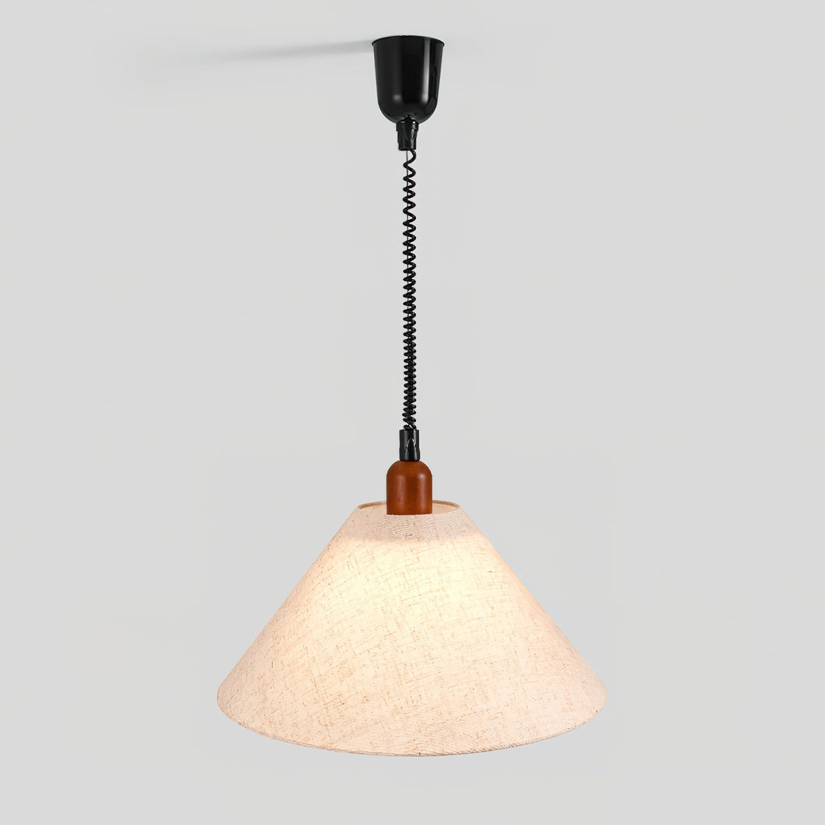 Alcaria Premium Noordse kunst stoffen hout hanglamp