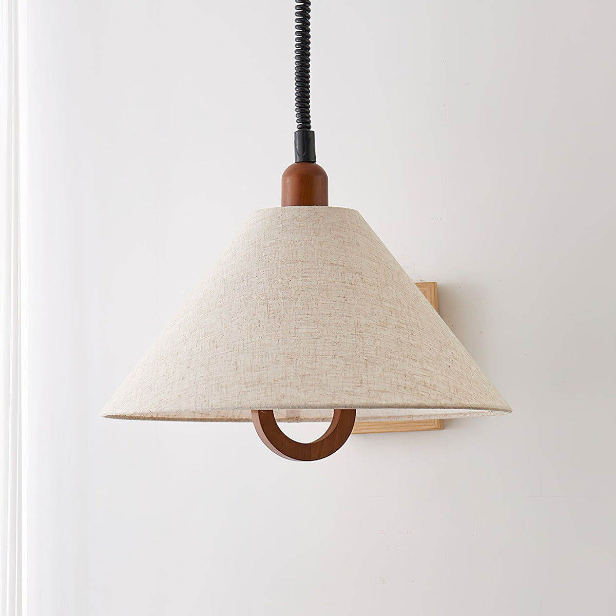 Alcaria Premium Noordse kunst stoffen hout hanglamp