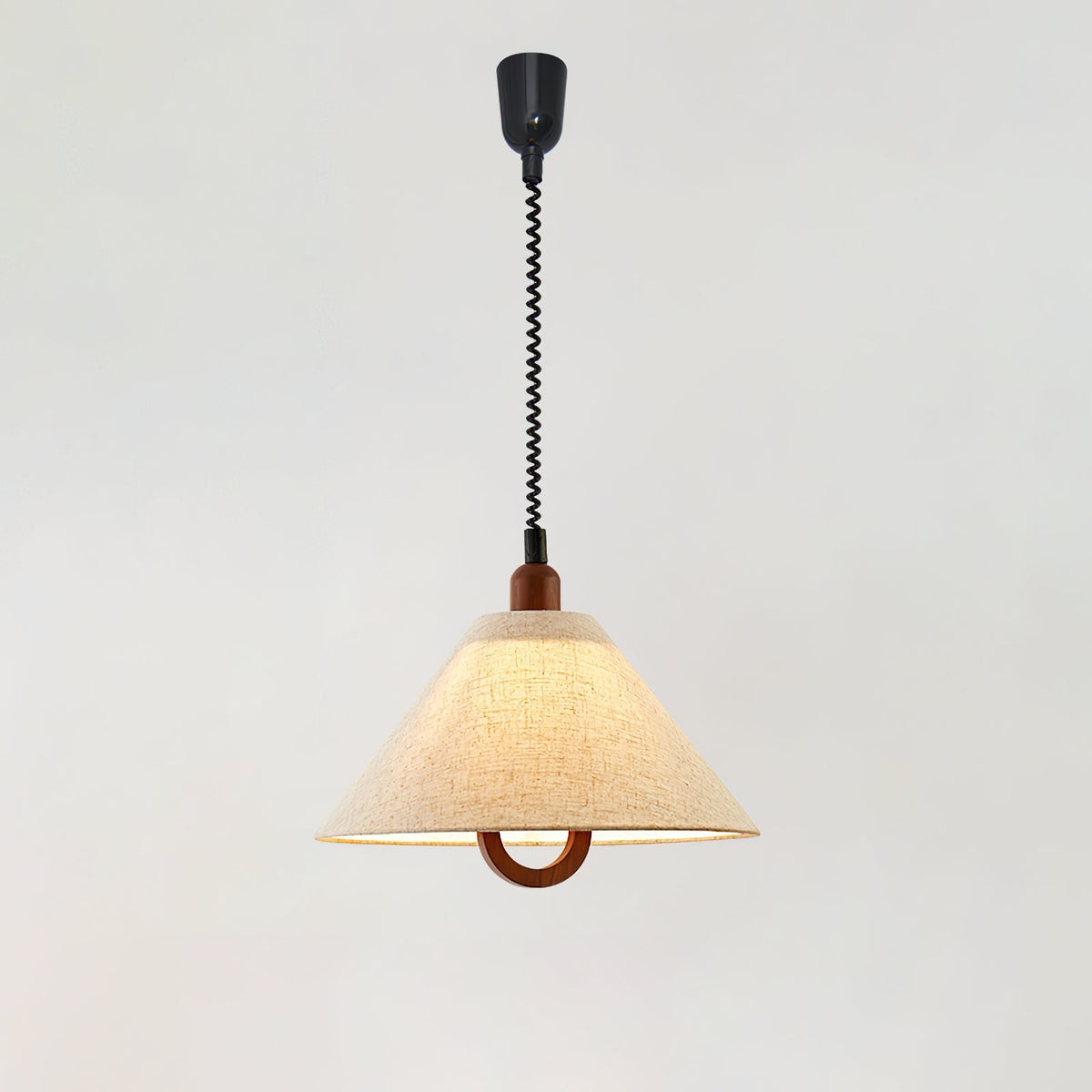 Alcaria Premium Noordse kunst stoffen hout hanglamp