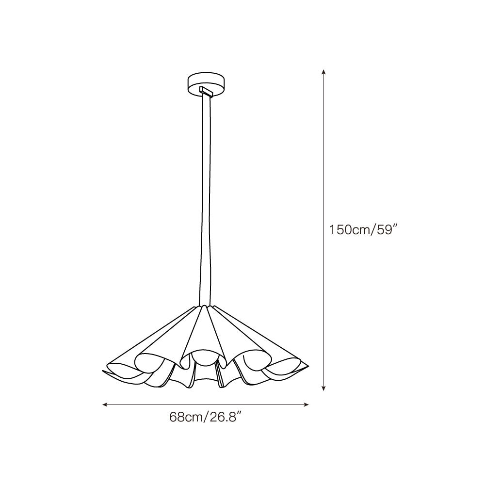 Teriisiella hanglamp bruin leer