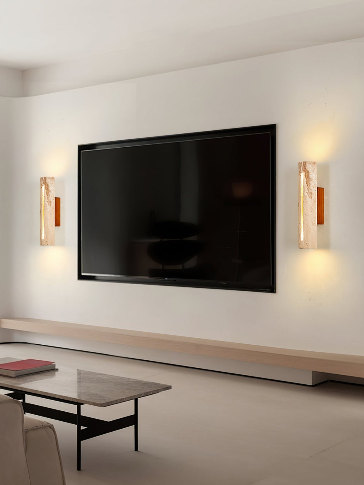 Nissa travertin wandlamp