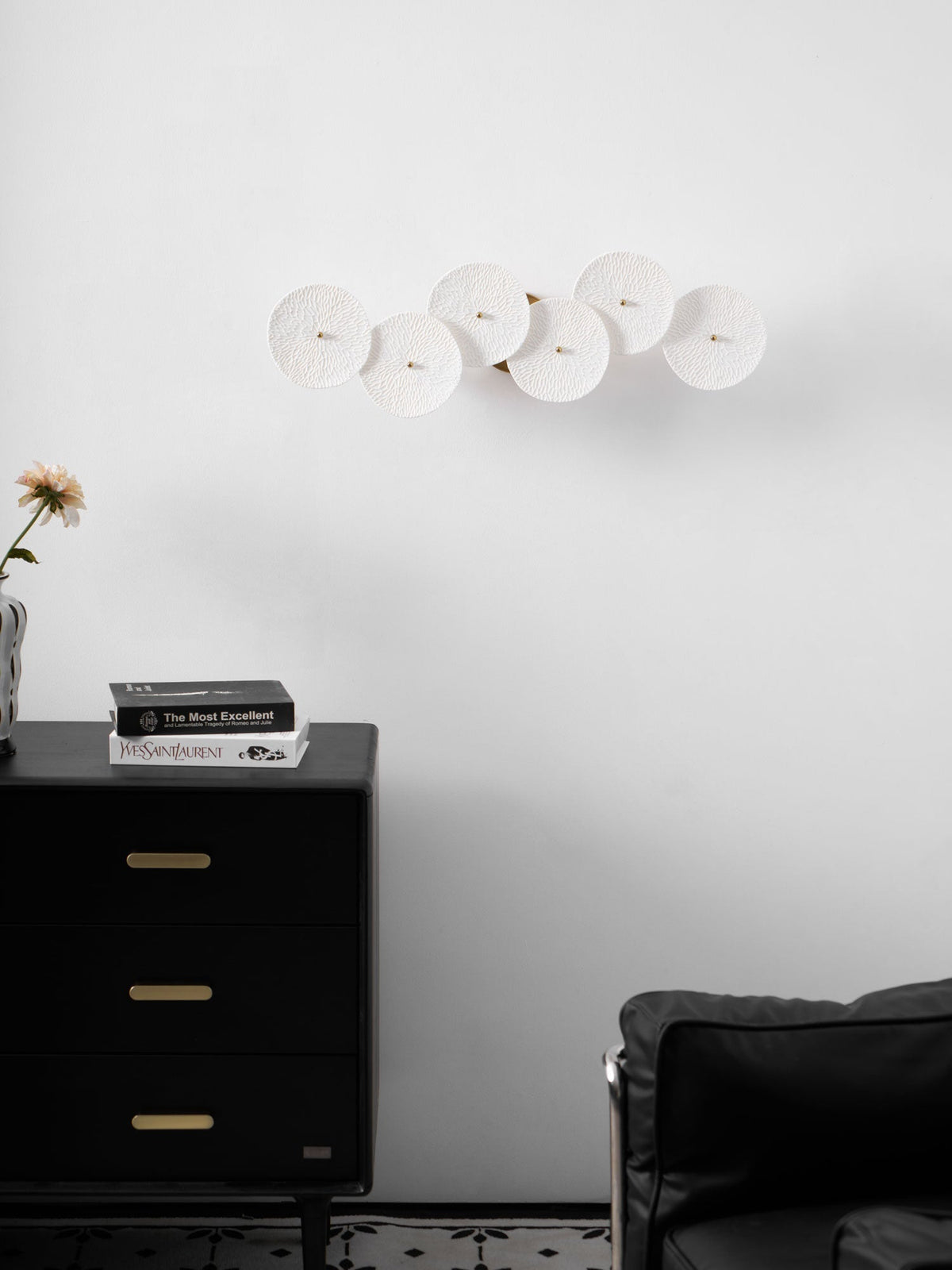Jesse elegantie Noordse kunst bloemblaadje wandlamp