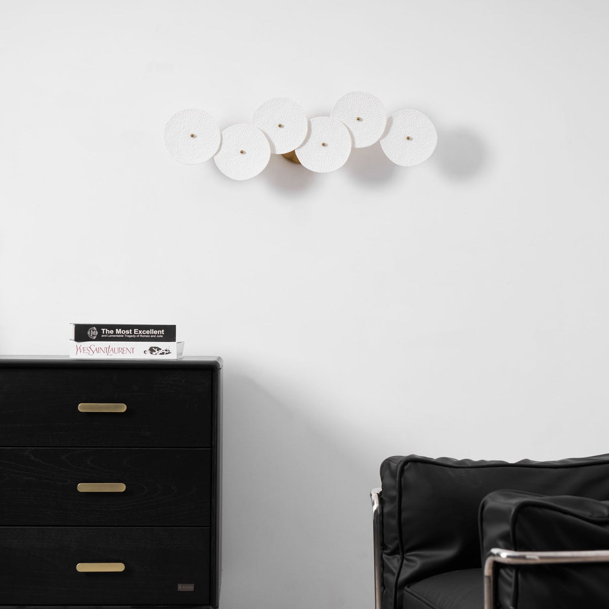 Jesse elegantie Noordse kunst bloemblaadje wandlamp