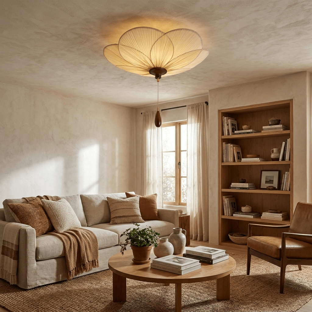 Isabeau Bloom geplooide plafondlamp