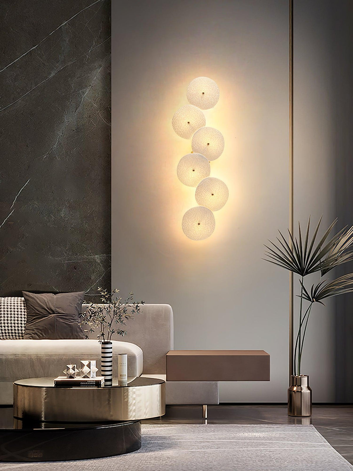 Jesse elegantie Noordse kunst bloemblaadje wandlamp