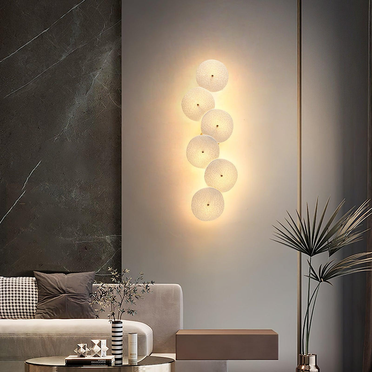 Jesse elegantie Noordse kunst bloemblaadje wandlamp