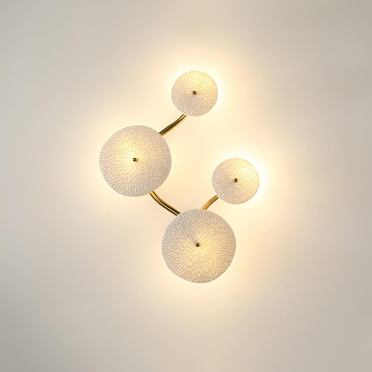 Jesse elegantie Noordse kunst bloemblaadje wandlamp