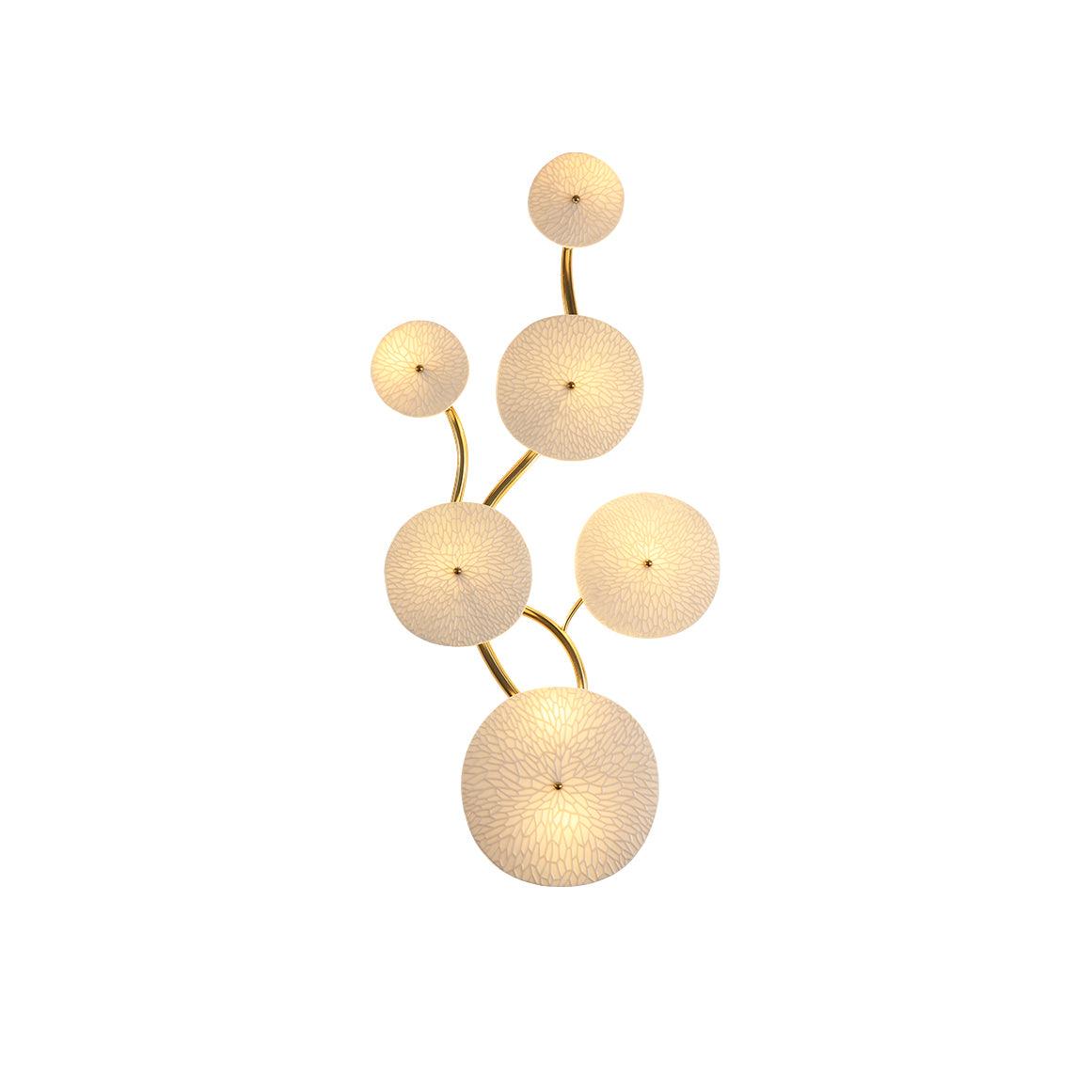 Jesse elegantie Noordse kunst bloemblaadje wandlamp