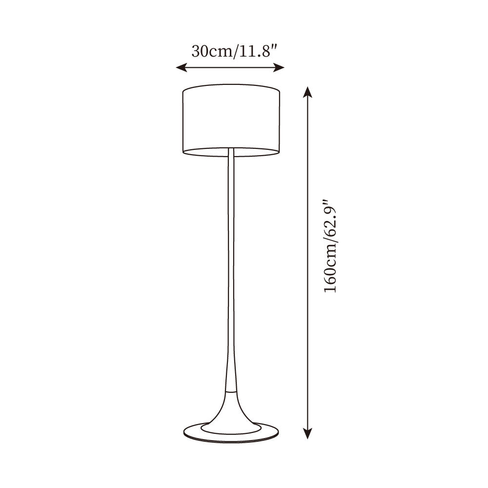 Riveette vloerlamp