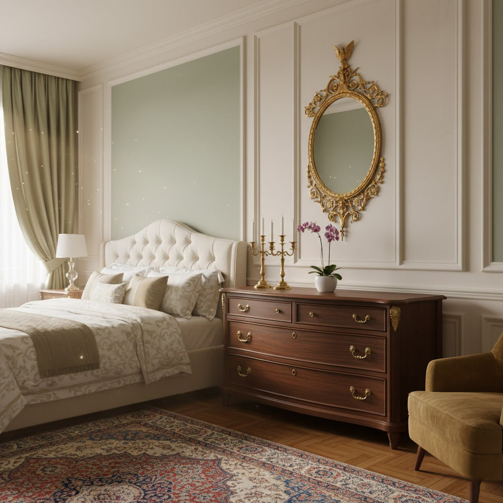 Aldenenne Belle houten wandspiegel met vlakke afwerking