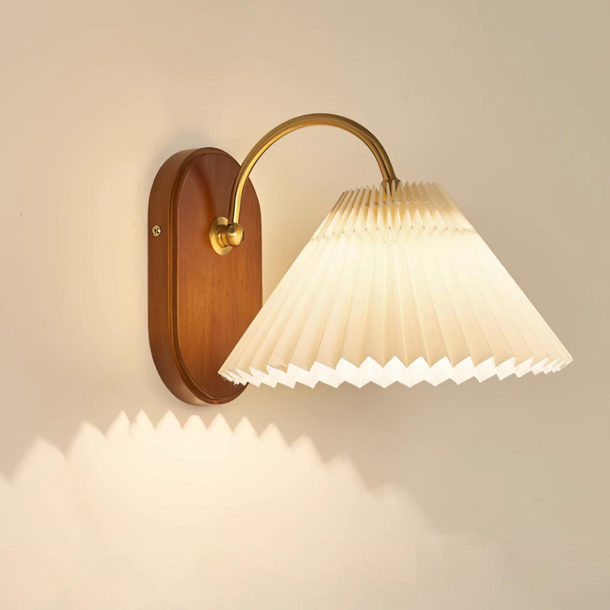 Teriiraine Vintage Plooibare Lampenkap wandlamp