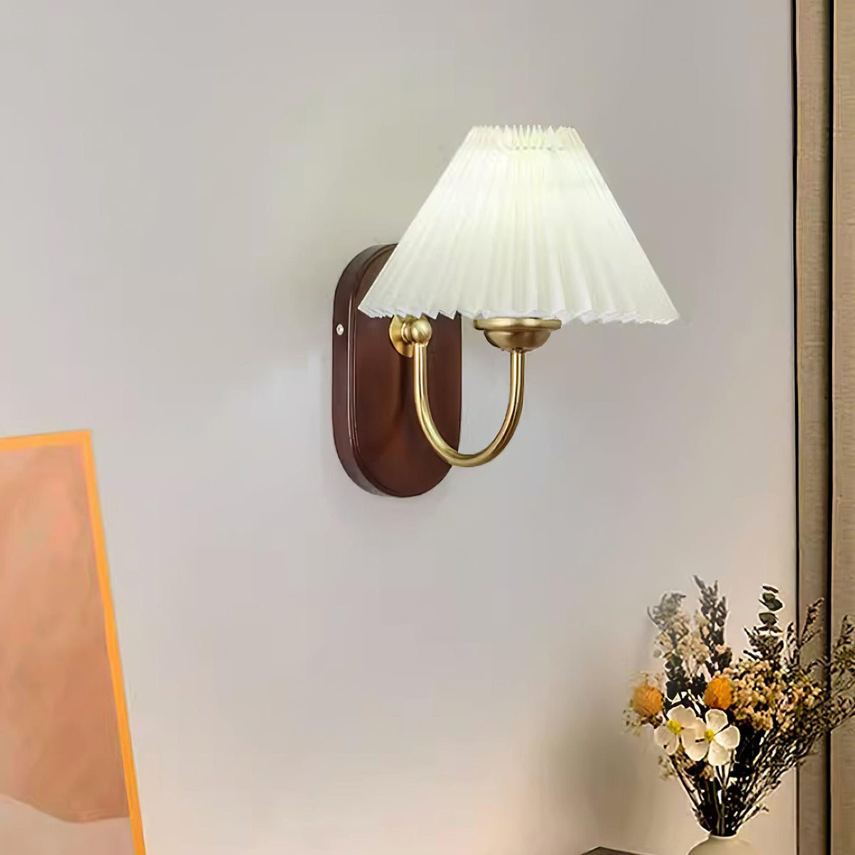 Teriiraine Vintage Plooibare Lampenkap wandlamp