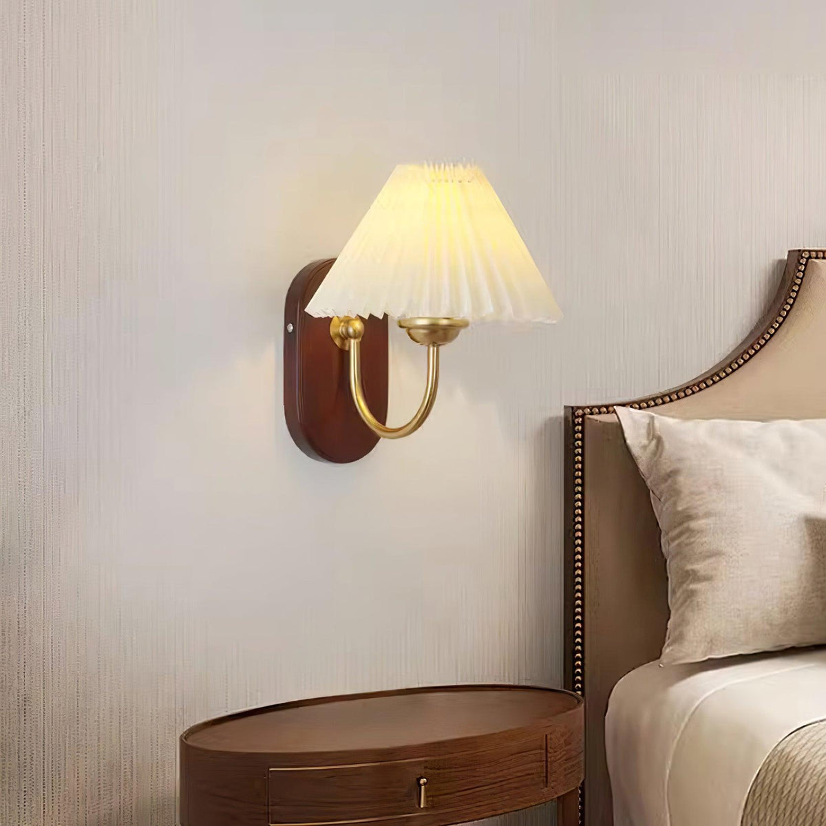 Teriiraine Vintage Plooibare Lampenkap wandlamp