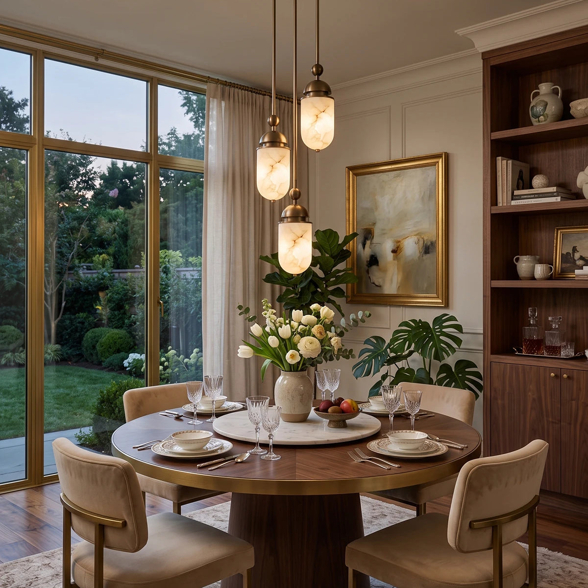 Whitcombe Albasten staaf hanglamp