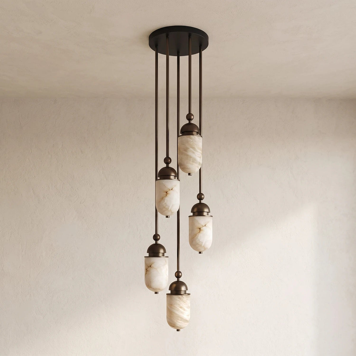Whitcombe Albasten staaf hanglamp