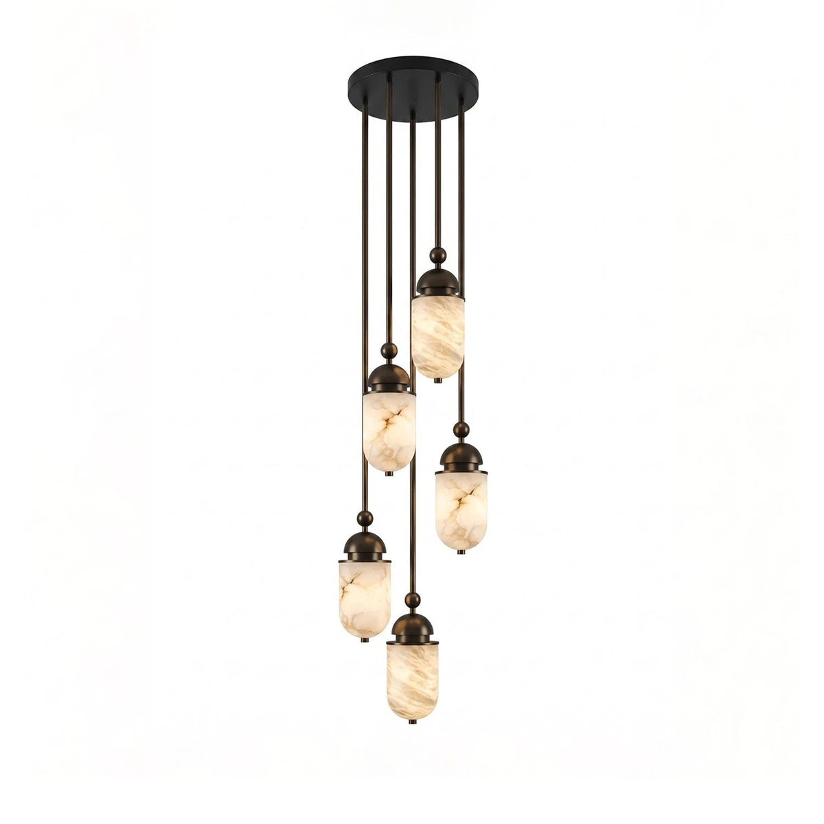 Whitcombe Albasten staaf hanglamp