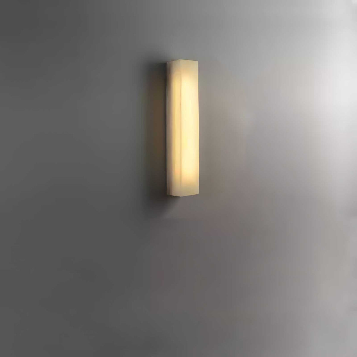 Alborella cilindrische wandlamp van albast