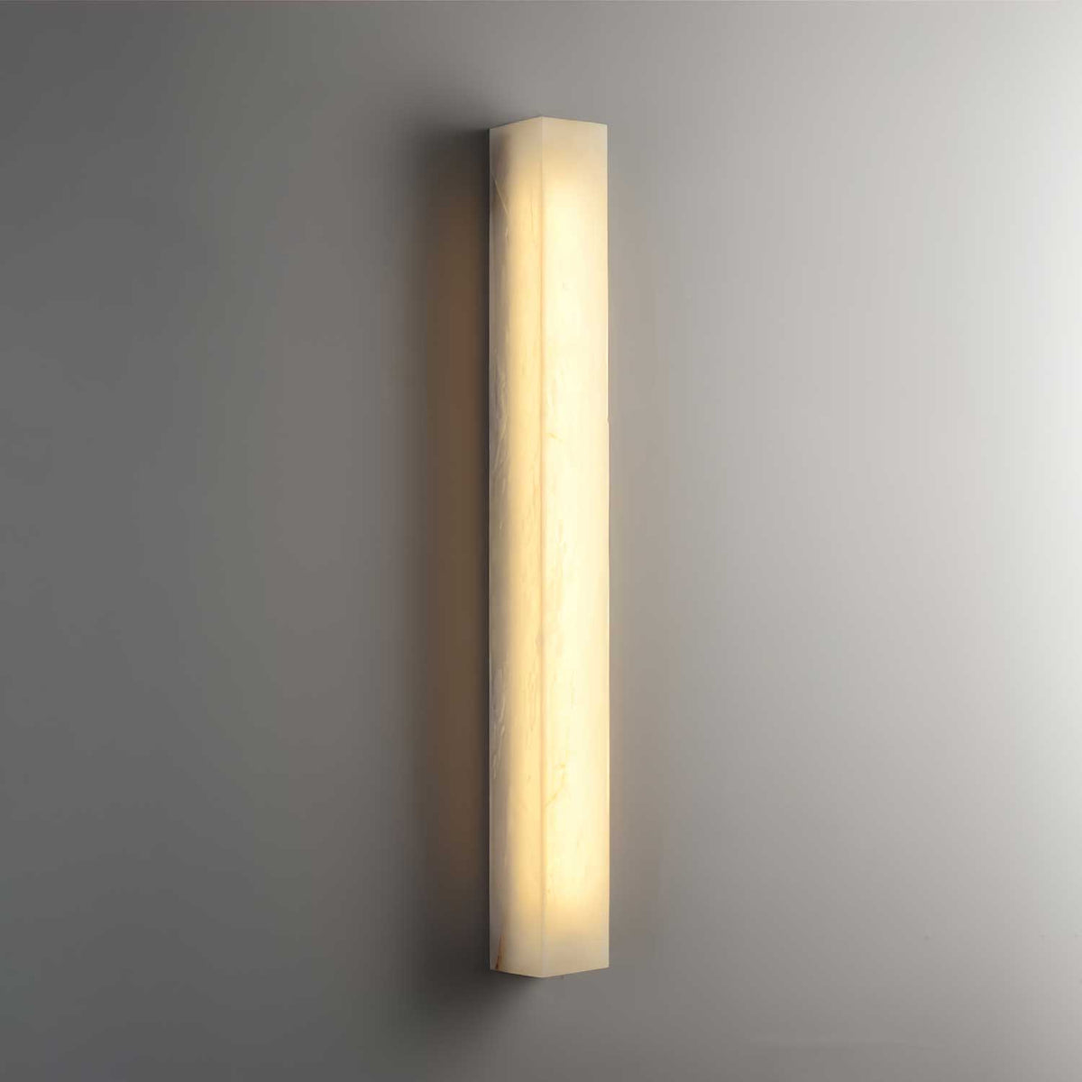 Alborella cilindrische wandlamp van albast