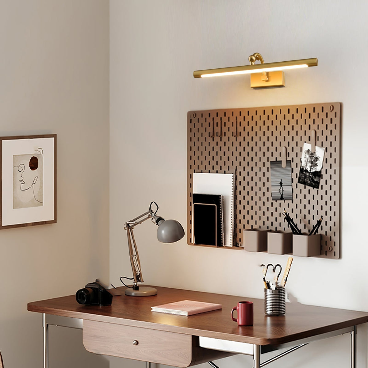 Ryvel wandlamp Goud