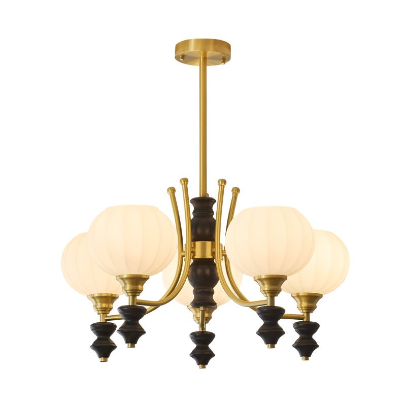 Zavenen Traditionele Elegantie Vintage messing Hout Kroonluchter
