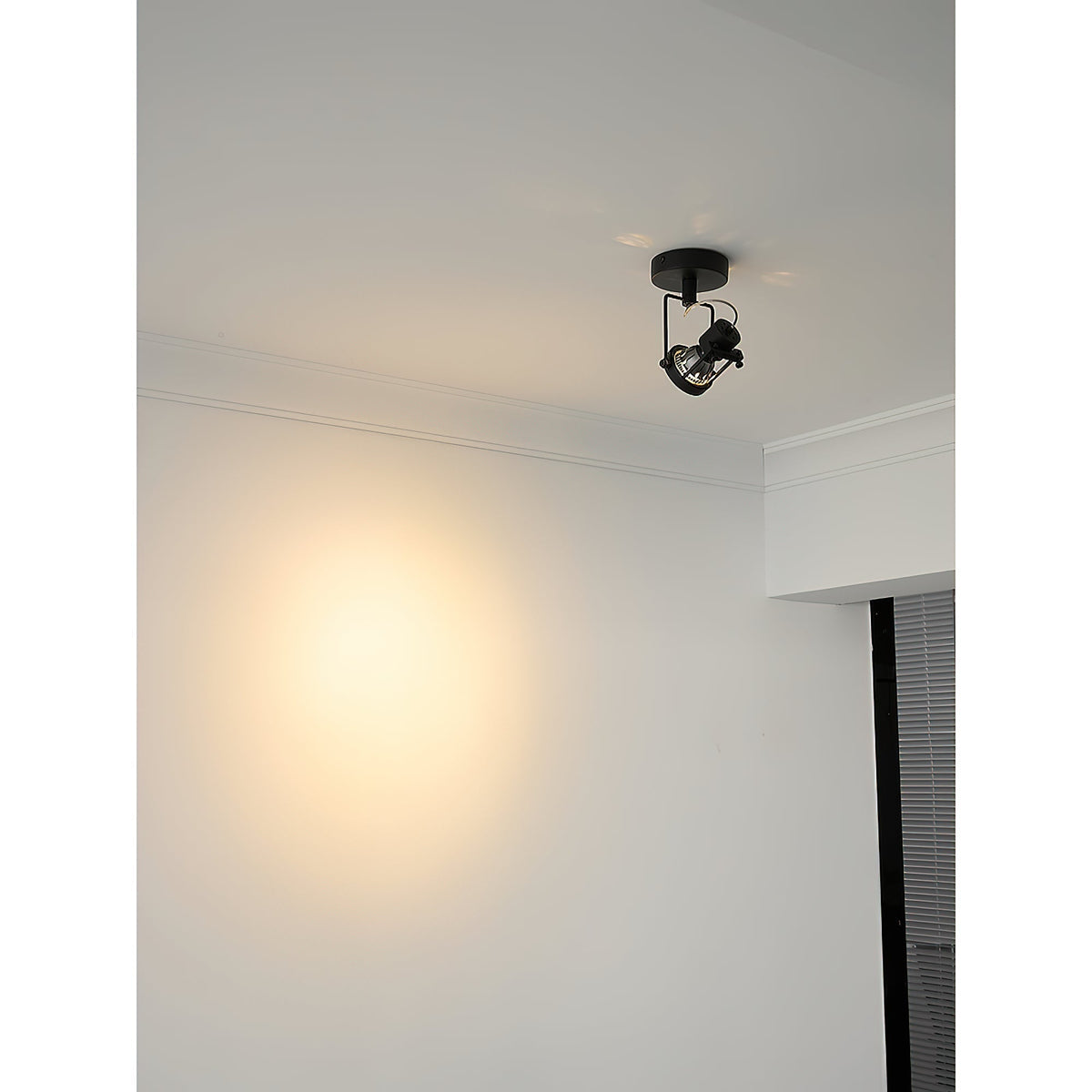 Torven plafondlamp nikkel lampenkap minimalistisch spotlicht woonkamer