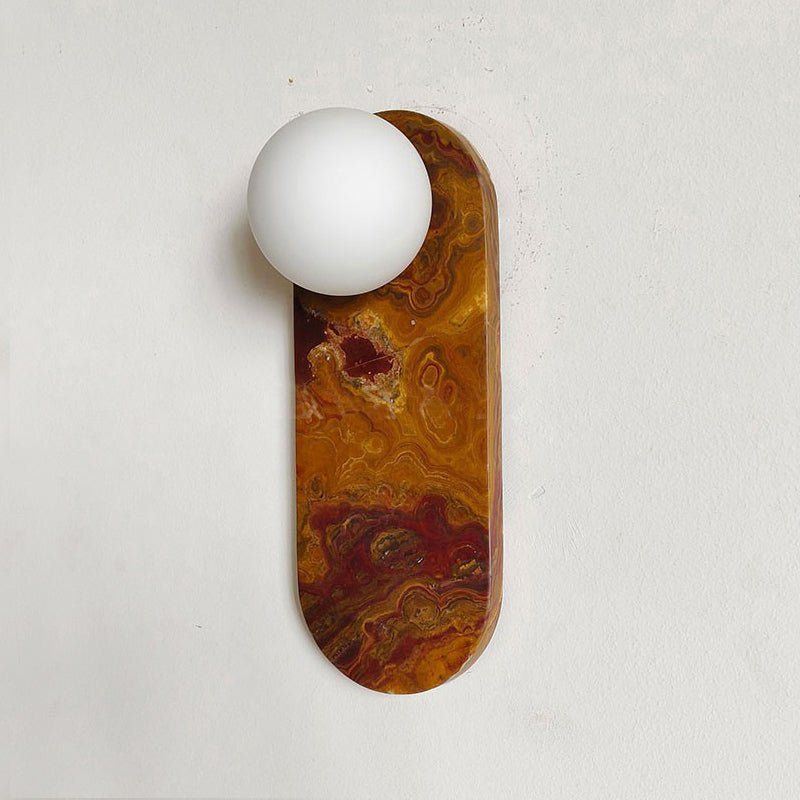 Sysolion Moderne minimalistische wandlamp van glas en marmer