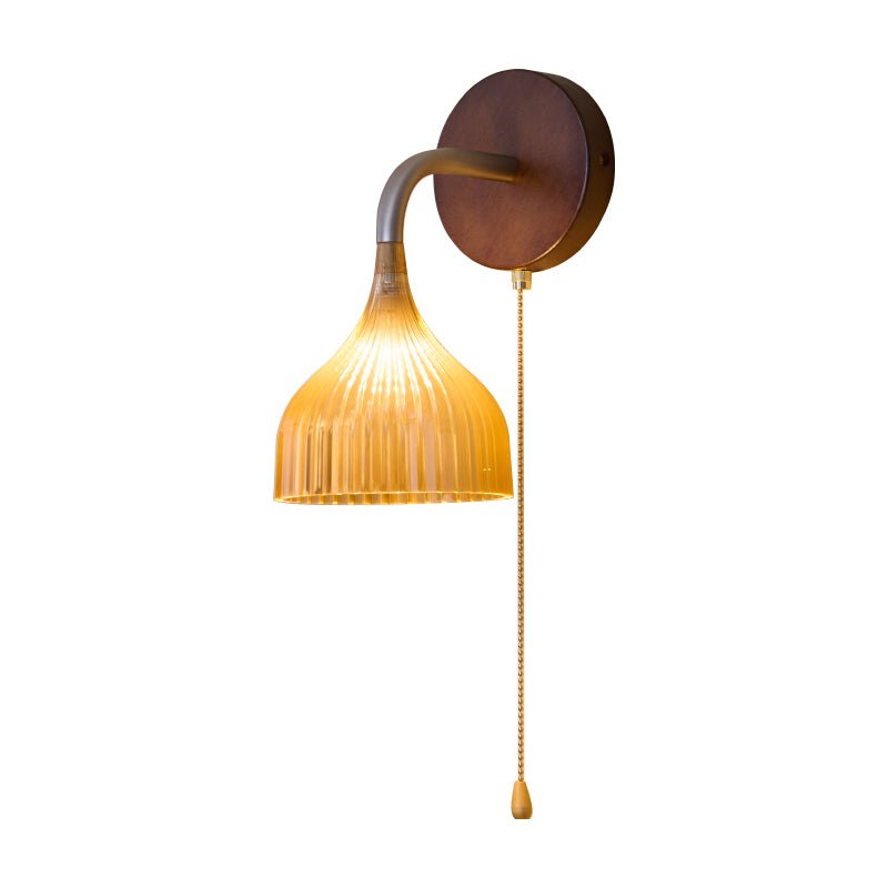 Cimararae elegantie klassieke Houten wandlamp