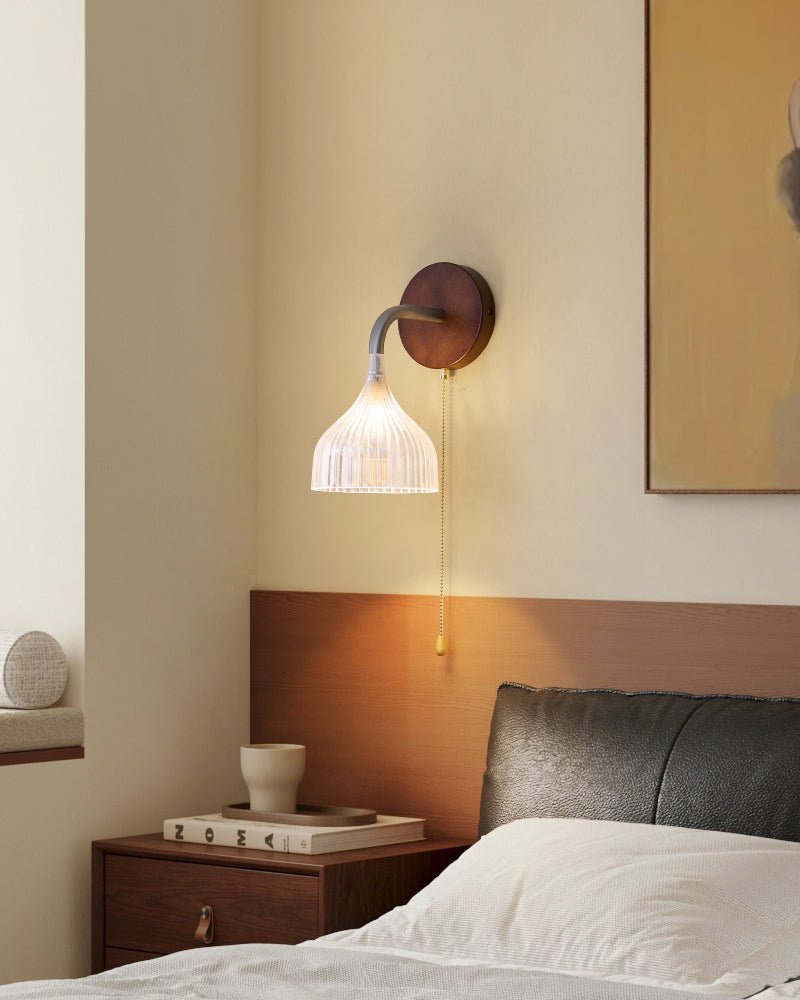 Cimararae elegantie klassieke Houten wandlamp
