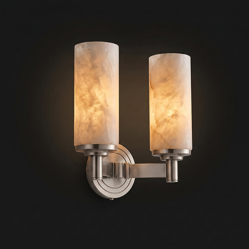 Navenford albast cilindervormige wandlamp