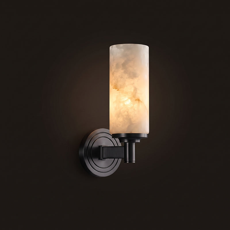 Navenford albast cilindervormige wandlamp