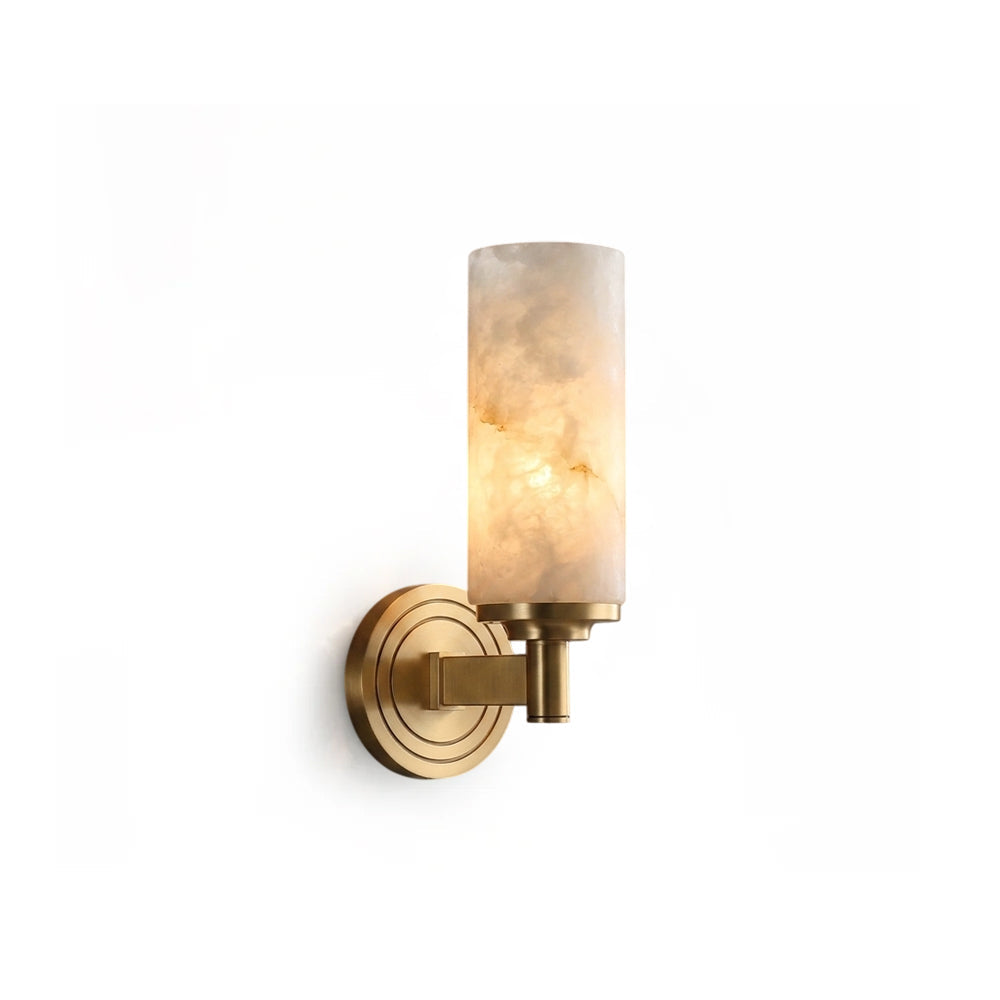 Navenford albast cilindervormige wandlamp