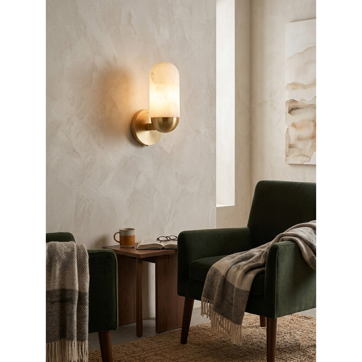 Lumeers albasten wandlamp