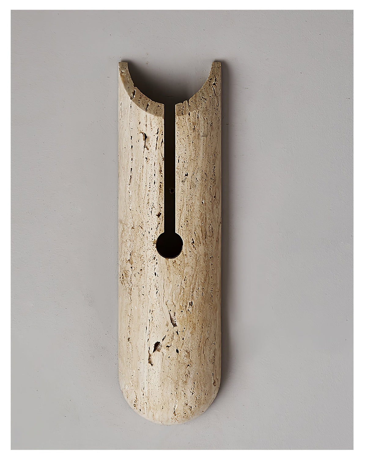 Norerette Rustic Geel travertin wandlamp