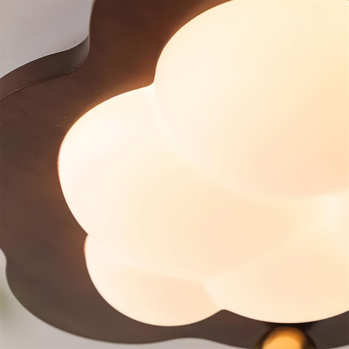 Pivora Vlakke plafondlamp met wolkvormig ontwerp