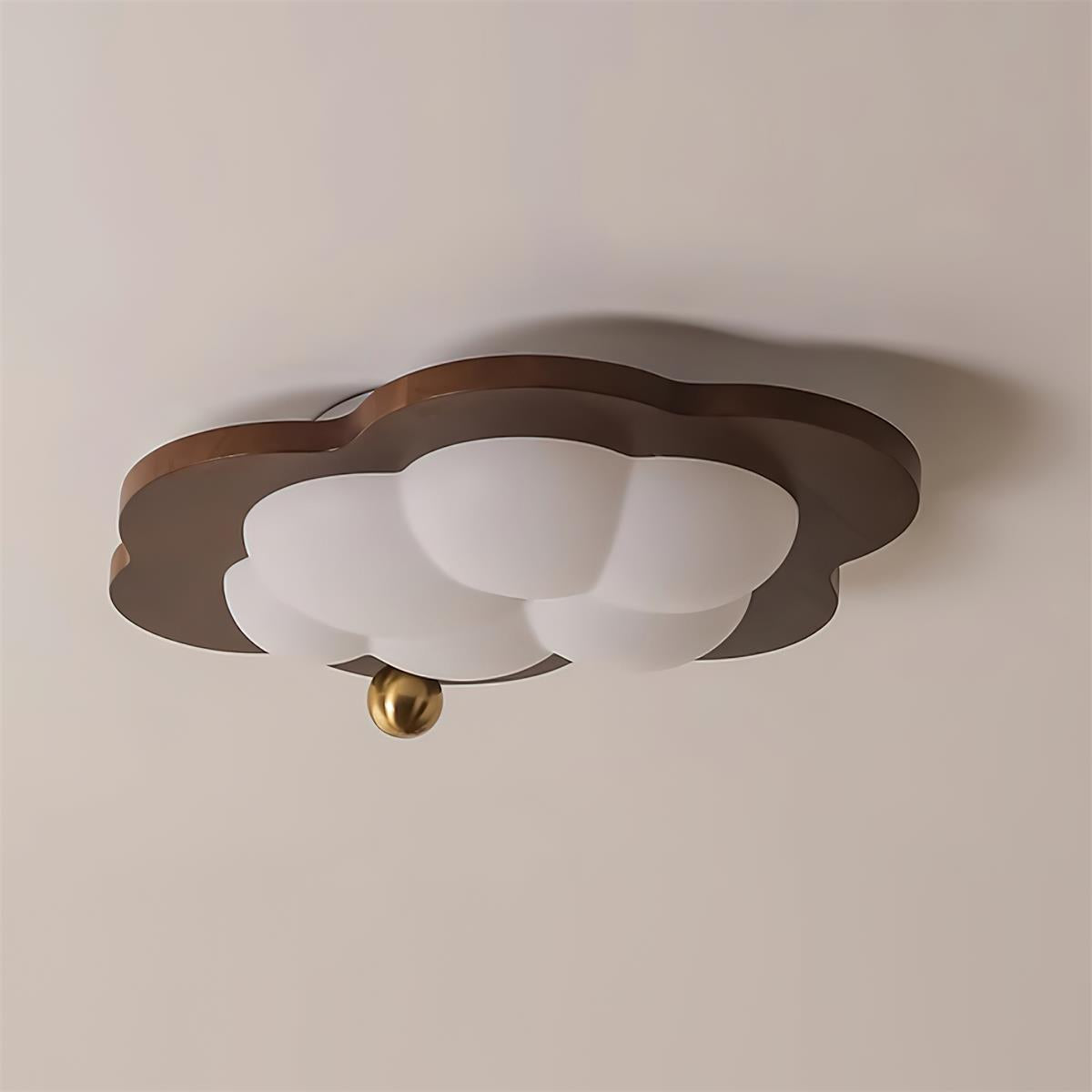 Pivora Vlakke plafondlamp met wolkvormig ontwerp