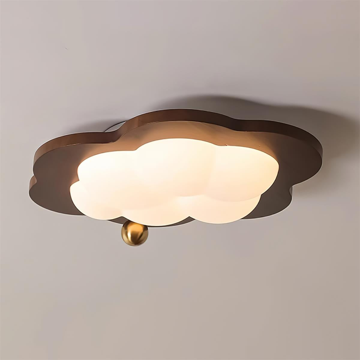 Pivora Vlakke plafondlamp met wolkvormig ontwerp