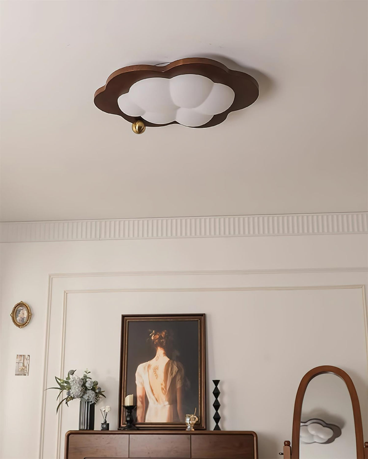 Pivora Vlakke plafondlamp met wolkvormig ontwerp